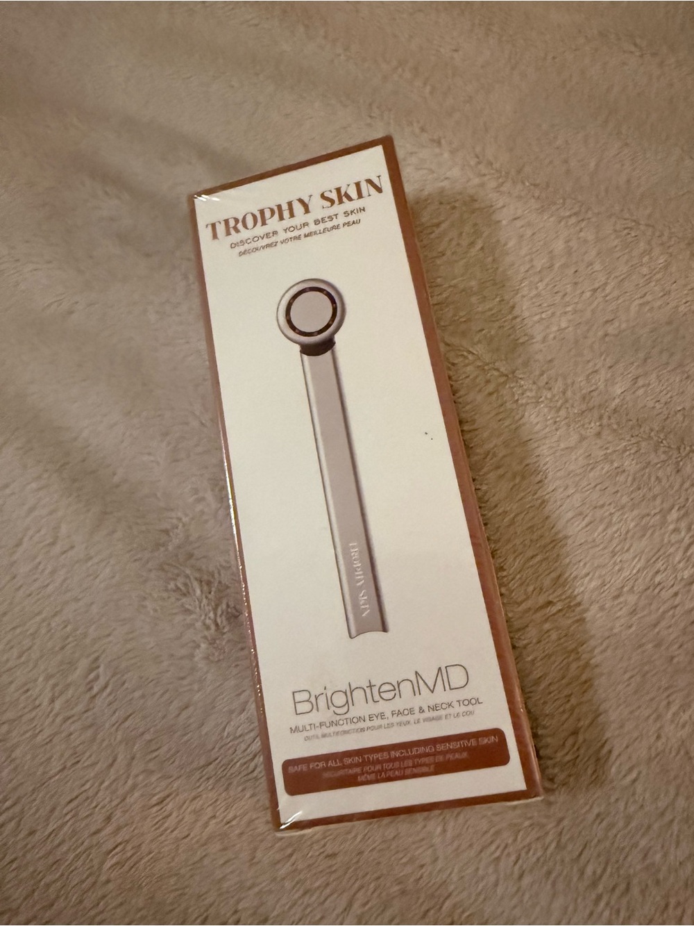 BrightenMD Trophy Skin Multi-Function Facial & Eye Tool — White